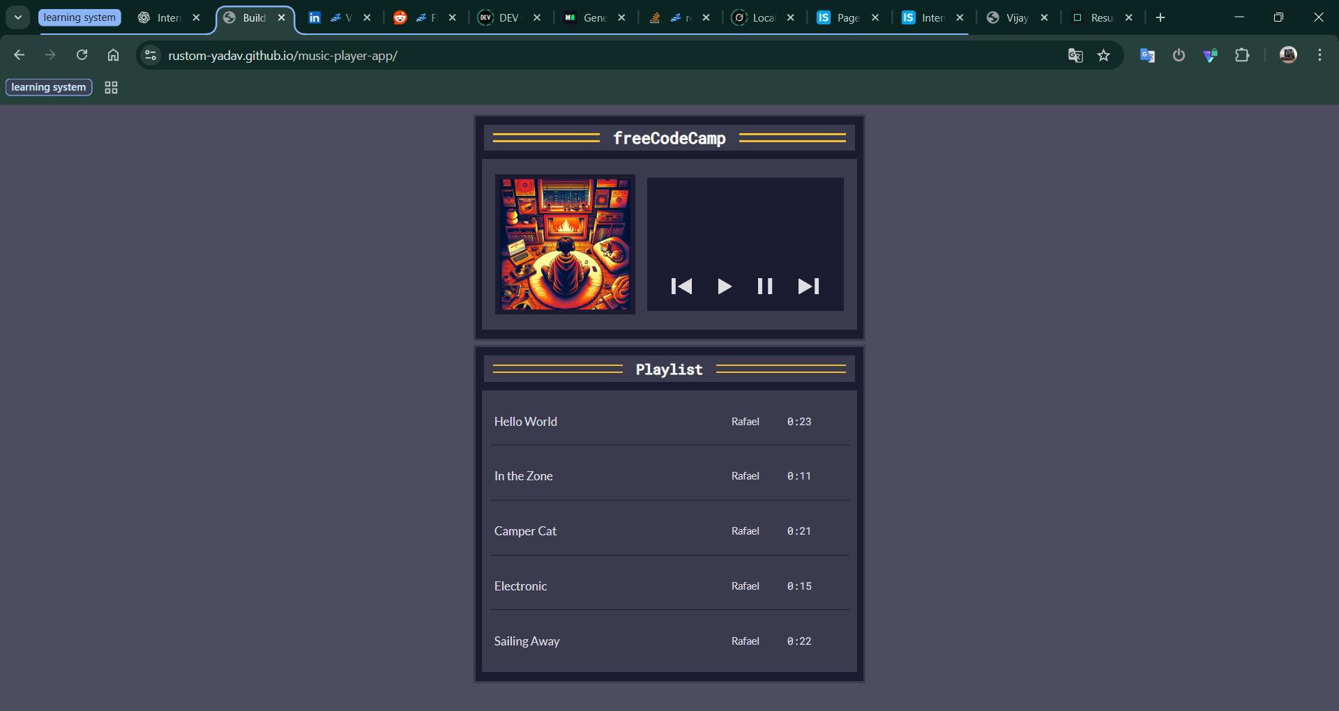 Music Player App screenshot